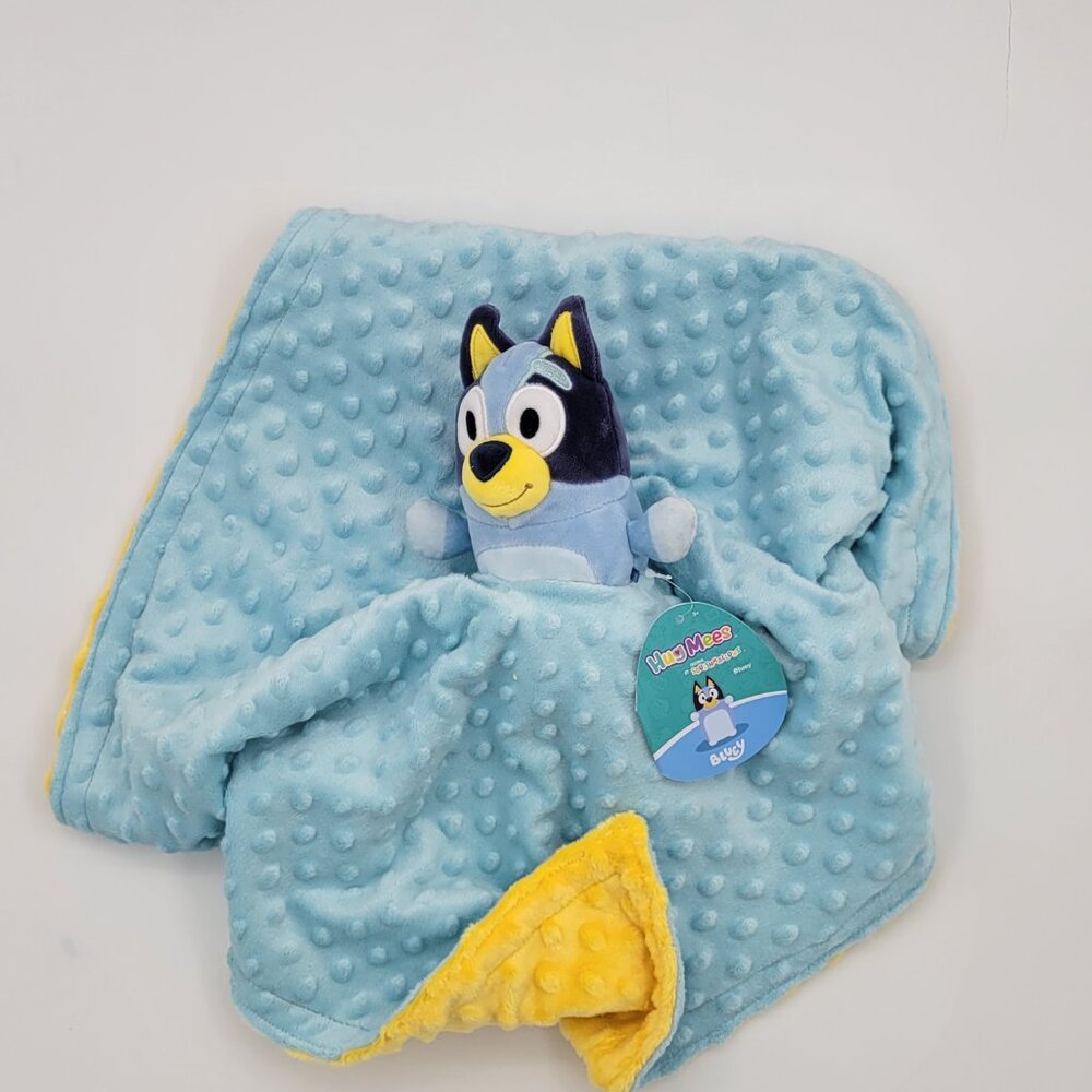Handmade Lovey Squishmallow Bluey Plush Security Blanket, double minky 21 x 21.